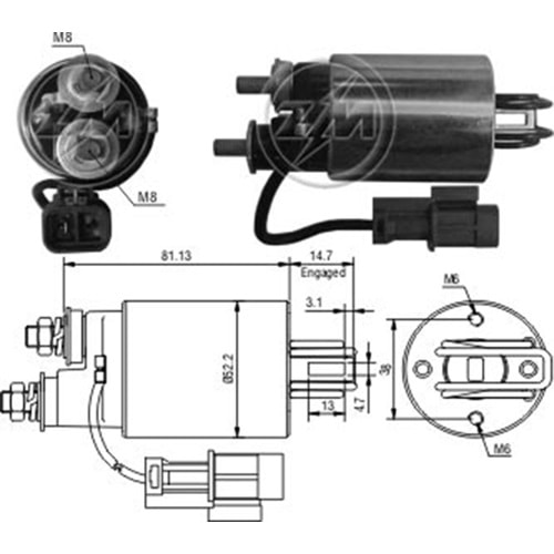 MARS OTOMATIGI 12V 2 DELIKLI NISSAN SNLS626