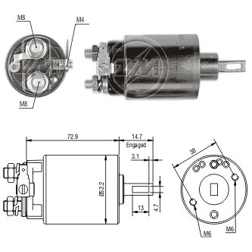 MARS OTOMATIGI 12V 2 DELIKLI ISUZU CHEVROLET SNLS615