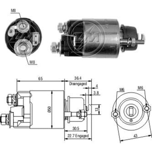 MARS OTOMATIGI 12V 2 DELIKLI KUBOTA SUBARU TOYOTA