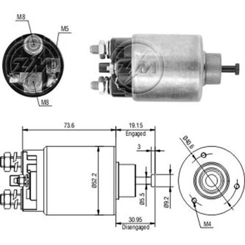 MARS OTOMATIGI 12V BUICK PONTIAC FIAT DUCATO Y.M. PEUGEOT BOXER Y.M. PG 260 MARINE TIP