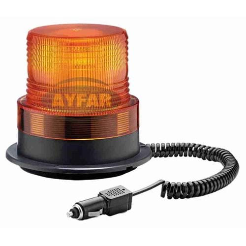 DÖNER TRAFİK İKAZ LAM.12V LED SARI KIRM-MAVİ-YEŞ