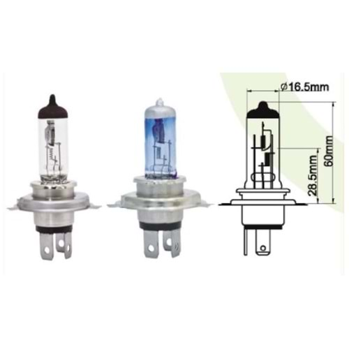 H 4 24 V 75/70W P43T AMPUL TIRNAKLI