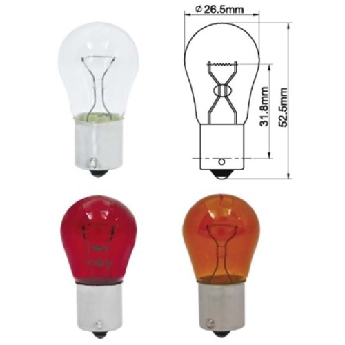 12V 21W 93 SİNYAL AMPUL Y.T BEYAZ