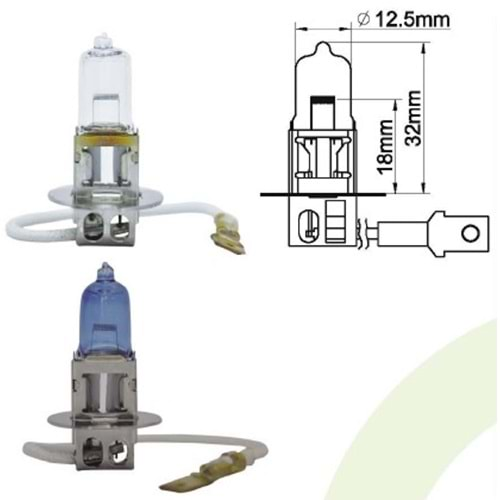 12V 100W H3 HALOJEN AMPUL