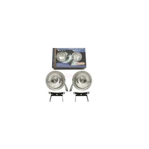 SİS LAMBASI12V 9CM YUVARLAK SİY METAL BEYAZ