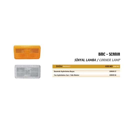 BMC-SCANIA YAN AYDINL.POZİSYON ve BASAMAK -BEYAZ