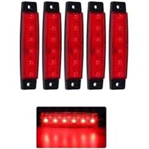 12V PARMAK PAMAK LED KIRMIZI