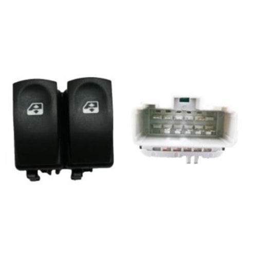 AN 0457 ANAHTAR CAM CLIO III/MODUS SOL ÇİFTLİ GRI
