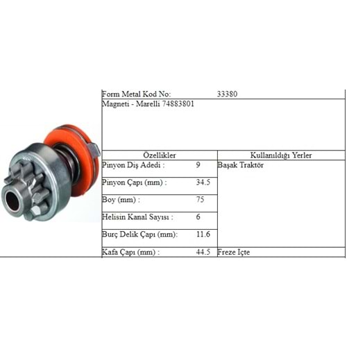 M.DİŞLİ 9 DİŞ BAŞAK TRAKTÖR