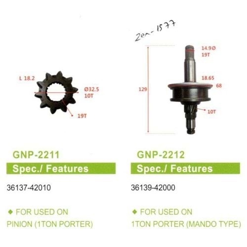 M.DİŞL. (KMD-5449) (GNP-2234) 10 DIS HYUNDAI H100