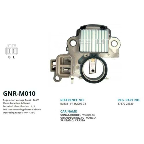 KONJ. 12V HYUNDAI SONATA - ELENTRA - ATOS (L, S)