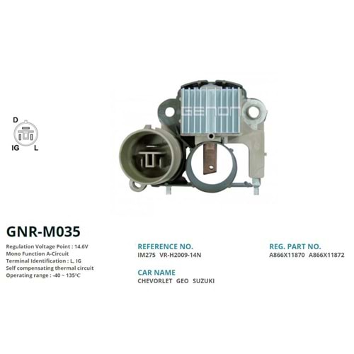 KONJ. 12V SUZUKI ALTO - VITARA - SAMURAI (L, IG)