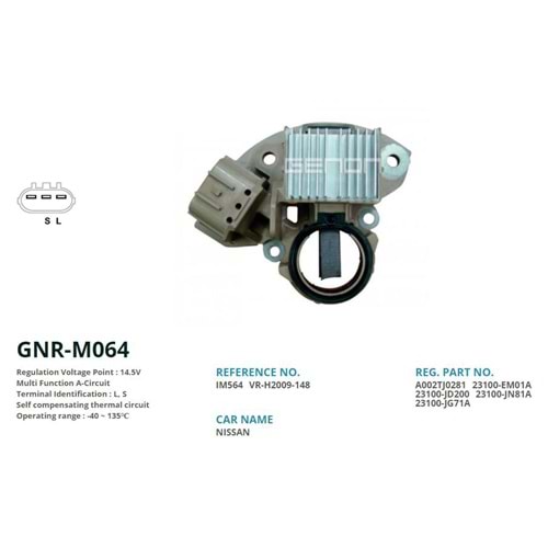 KONJ. 12V NISSAN (A2TJ0281) (L, S)