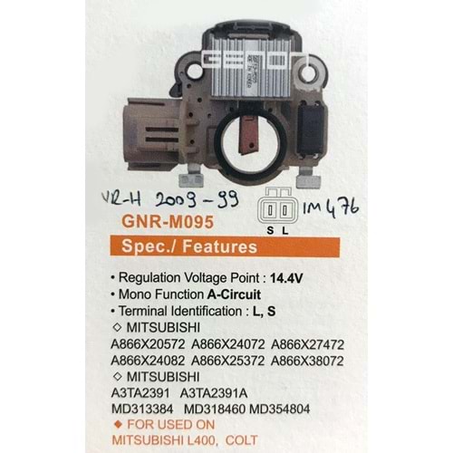 KONJ. 12V MITSUBISHI L400 - COLT (A3TA2391) (L, S)