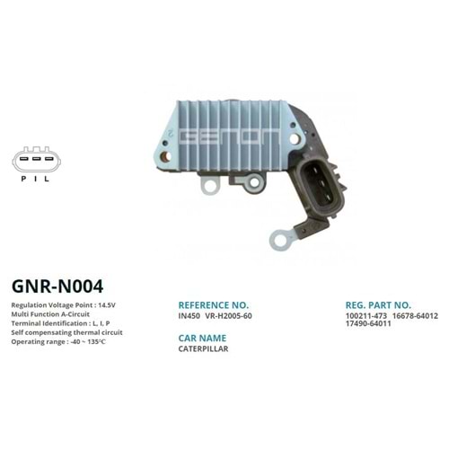 KONJ. 12V CATERPILLAR / FORKLIFT 57.5mm (L, I, P)