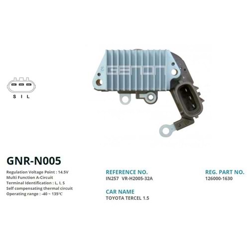 KONJ. 12V TOYOTA 57.5mm (L, I, S)