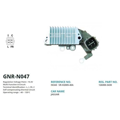 KONJ. 12V JAGUAR (L, I, FR, C)