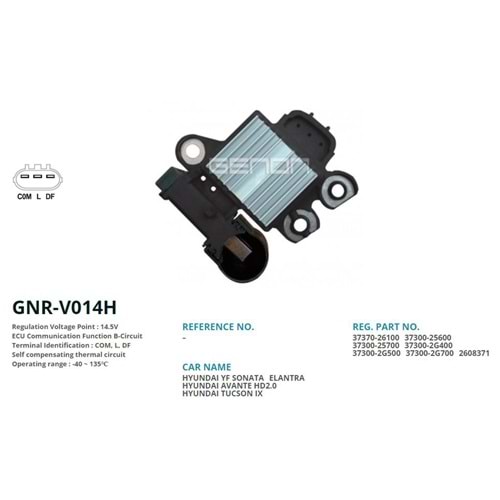 KONJ. 12V HYUNDAI IX35 - SONATA / KIA SORENTO - SP