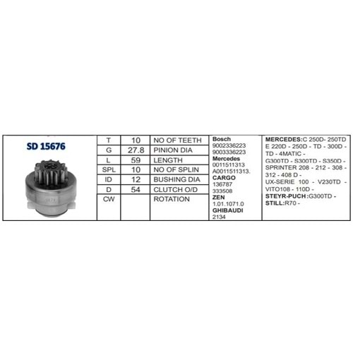 M.DİŞLİSİ 11 DİŞ FIAT TEMPRA 1.8-2.0 / TİPO 1.6-1.