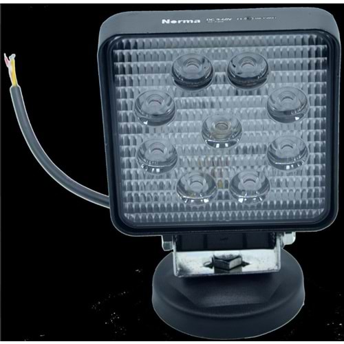 KARE ÇALIŞMA LAMBASI 27W 9 LED