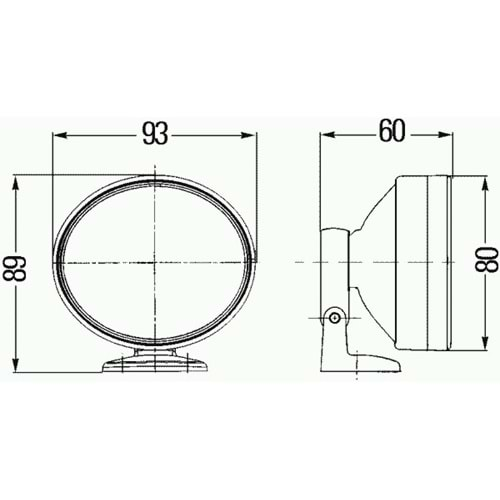 GÜNDÜZ SÜRÜŞ LAMBASI SET 12 V OVAL