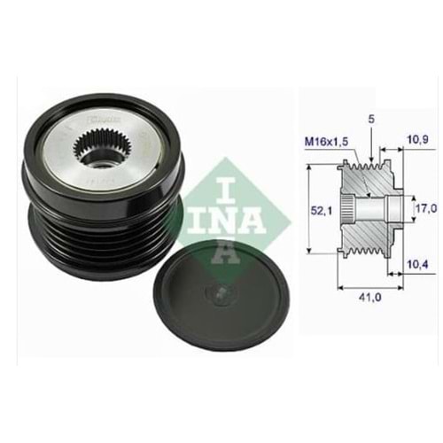 ALTERNATÖR KASNAĞI 5-KANAL MERCEDES A SERİSİ/B SER