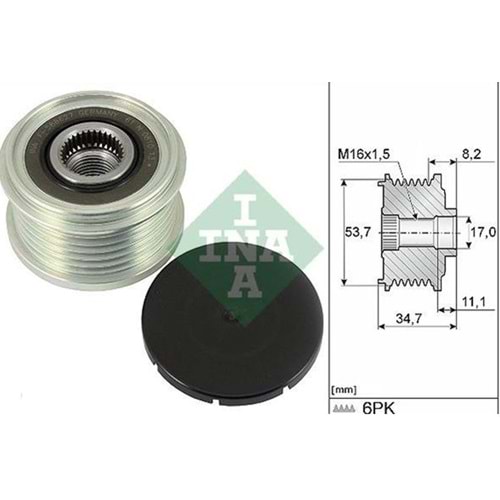 ALTERNATÖR KASNAĞI OPEL CORSA E 1,3 DIESEL