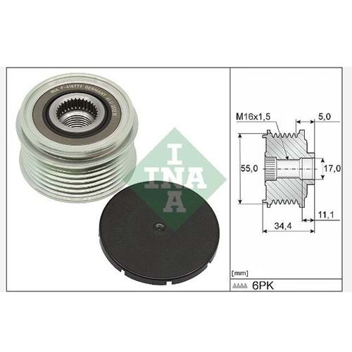 ALTERNATÖR KASNAĞI 6 KANAL MERCEDES A SERİ SEDAN