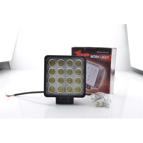 LED ÇALIŞMA LAMBASI KARE 16 LED 48W 10-30V