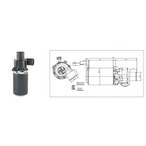 24V POMPA KOMP.(SANTRIFÜJ) Ø40MM. 67114335