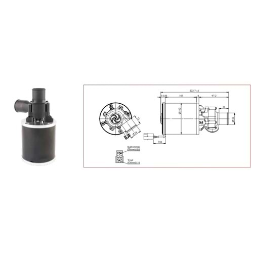 24V BÜYÜK POMPA 6000 lt/h Ø38 0.2 67114091