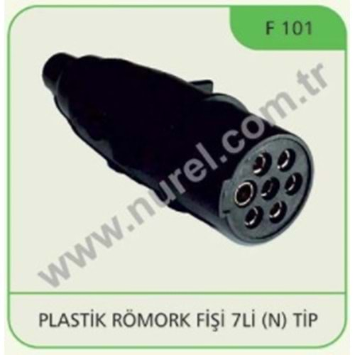 PLASTİK RÖMORK FİŞİ (N) TİPİ 7Lİ ERKEK