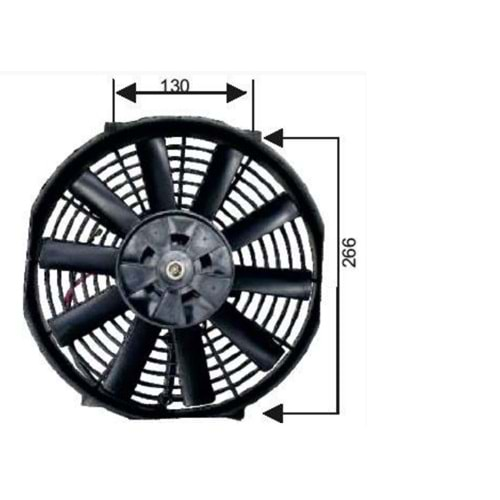 FAN MOTORU 10,5 24V PERVANELİ DAR AYAK