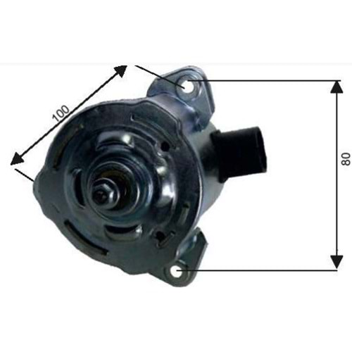 FAN MOTORU CLIO/KANGOO 1.2-1,4 98-> TEK