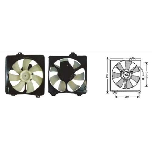 FAN MOTORU TOYOTA RAV4 2001-2003