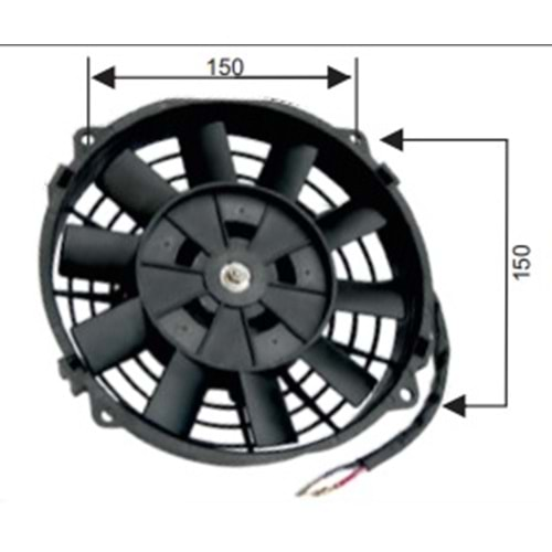 24V.PERVANELI FAN MOTORU 7