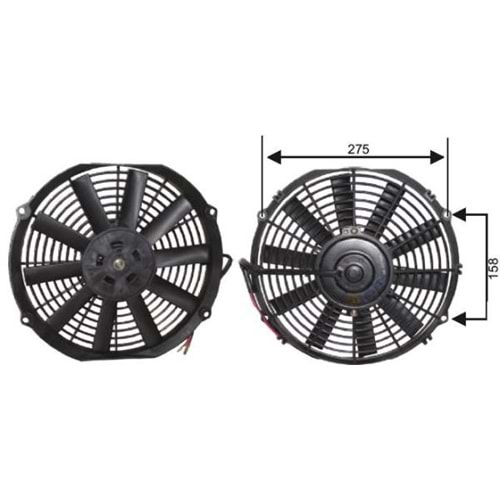 PERVANELİ FAN MOTORU 24V 11