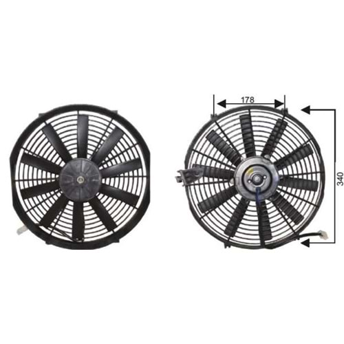 PERVANELİ FAN MOTORU 24V 14