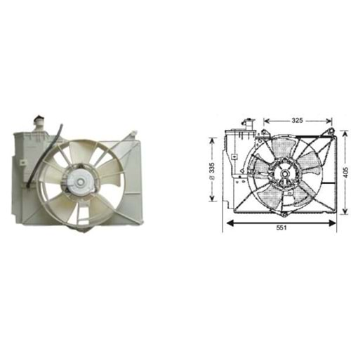 TOYOTA YARİS 1999 FAN MOT