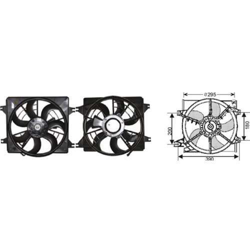 FAN MOTORU HYUNDAI ACCENT 99-2002