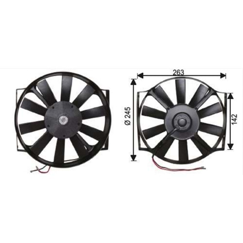 FAN MOTORU 10 12V PERVANELİ