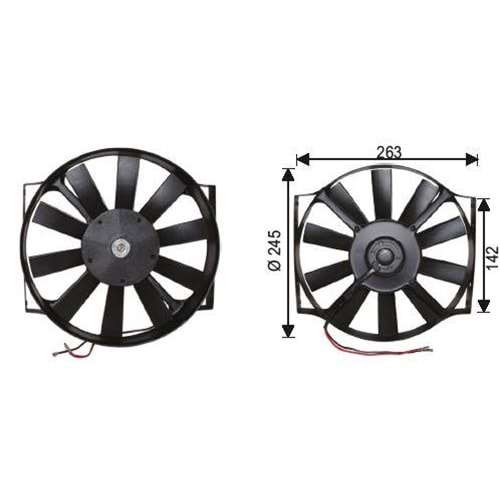 PERVANELİ FAN MOTORU 24 V 10