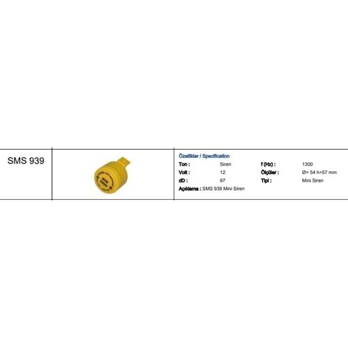 12V MİNİ SİREN 100dB SİREN SESİ