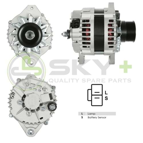 ALTERNATÖR 24V 80A HITACHI TIP ISUZU NQR - NPR YM VAKUMSUZ ALT3152
