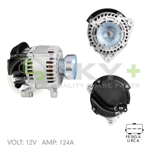 ALTERNATÖR VISTEON 12V 110A FOCUS/CONNECT 1.8 (23853 23852)
