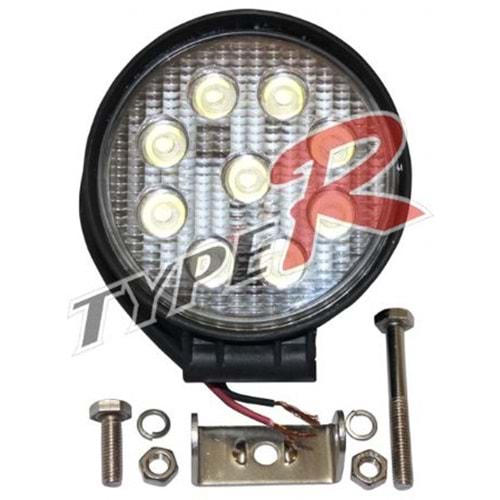 10V-30V ÇALIŞMA LAMBASI YUVARLAK (9X3W POWER LEDL)