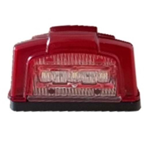 UNIVERSAL STAR PLAKA LAMBASI LEDLİ KIRMIZI