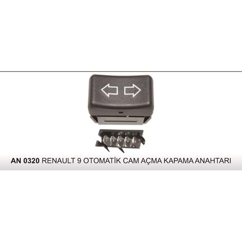 RENAULT 9 OTOMATİK CAM AÇMA-KAPAMA ANAHTARI