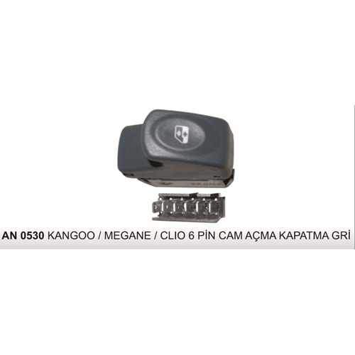 RENAULT KANGOO-MEGANE-CLIO 6 PİN CAM AÇMA-KAPA AN.