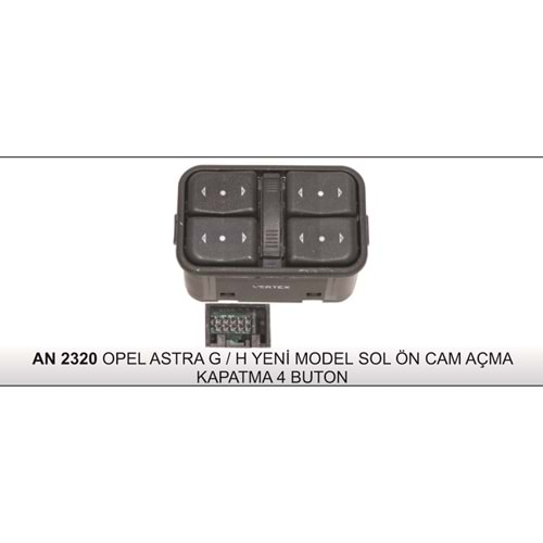 OPEL ASTRA G/H YM.SOL ÖN CAM AÇMA-KAPAMA ANAHTARI